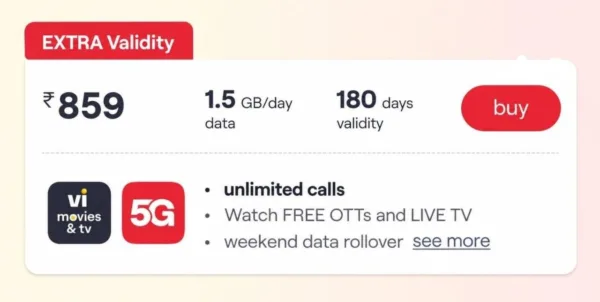 Vi Recharge Offer: Get ₹1749 Plan At Just ₹859 1 Vi Recharge Offer