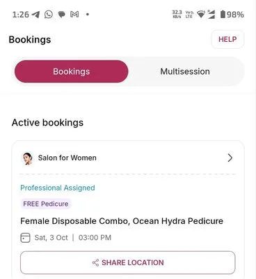 Free Pedicure Everyday From Yes madam 2 Yes madam